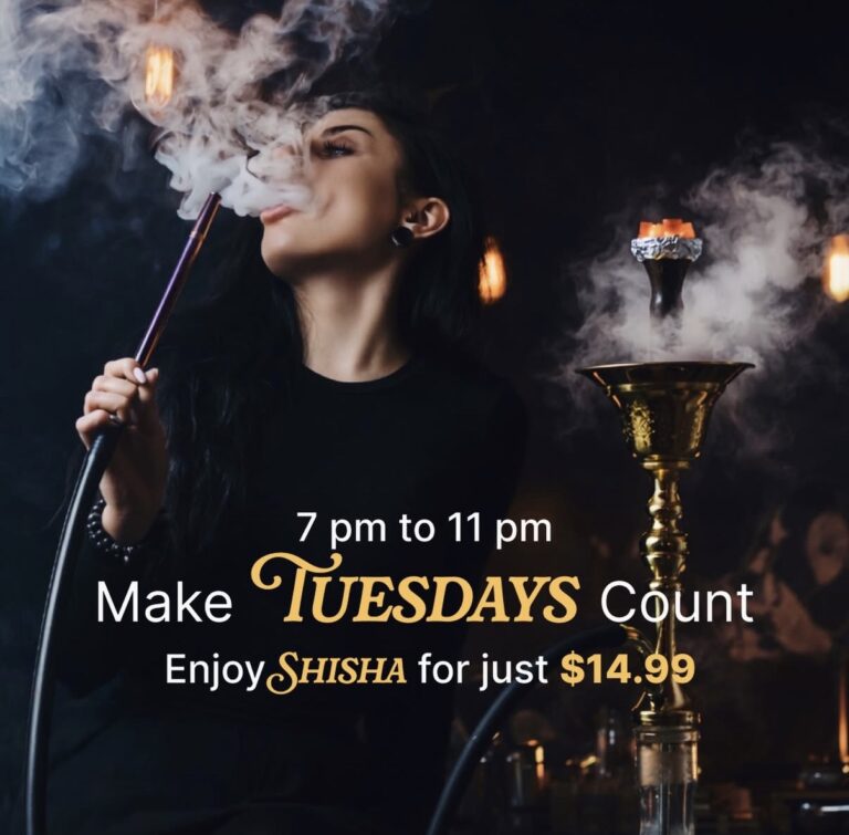 Shisha $14.99 at roses kebab land